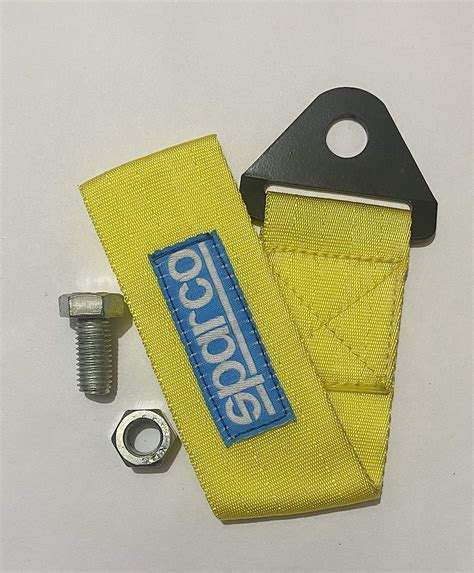 sparco tow strap yellow